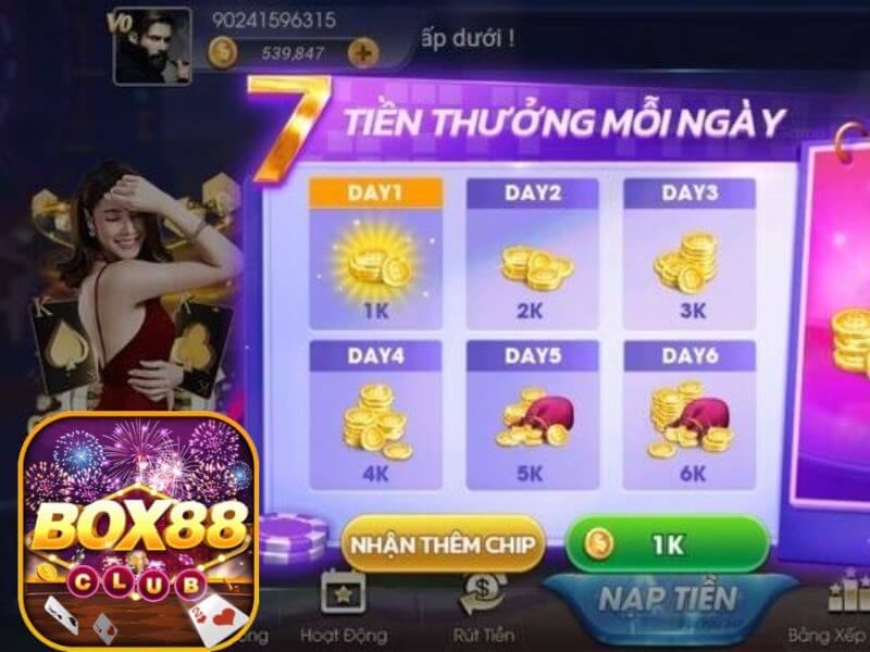 Ưu Đãi Cho Các Nhiệm Vụ Thường Lệ - Thưởng Liền Tay Cùng Box88