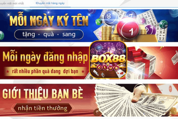 quà thưởng hàng ngày nhà cái Box88 